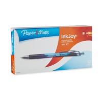 Paper Mate InkJoy 550RT Retractable Ballpoint Pens, Medium Point, Blue, Box of 12